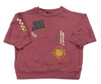 Vínová mikina s potiskem Next