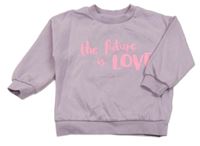 Lila mikina s nápisem F&F