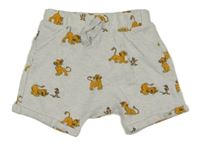 Šedé bavlněné kraťasy se Simbou George