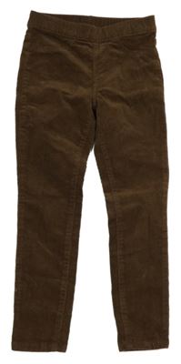 Hnědé elastické manšestráky H&M