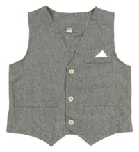 Šedá melírovaná společenská vesta shein