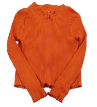 Červené žebrované propínací triko H&M