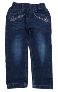 Tmavomodré rifle s flitry