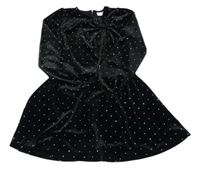 Černé sametové šaty s kamínky S. Oliver