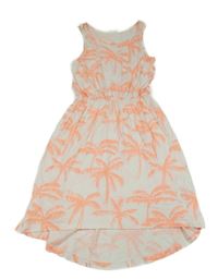 Bílo-oranžové šaty s palmami H&M