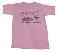 Růžové tričko s Egyptem 
