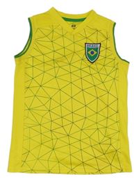 Žluto-zelené vzorované sportovní tílko H&M
