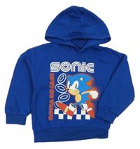 Modrá mikina se Sonicem a kapucí Primark