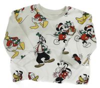 Bílá mikina s Mickeym a Daisy Primark