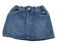 Modrá riflová sukně s kamínky M&S