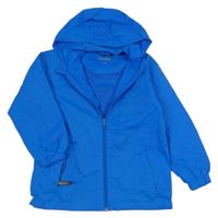 Modrá šusťáková jarní funkční bunda s kapucí Kilimanjaro 