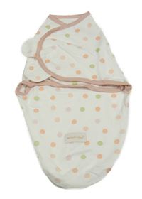 Bílo-růžovo-zelená puntíkatá rychlozavinovačka 