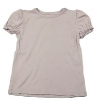 Lila žebrované tričko C&A