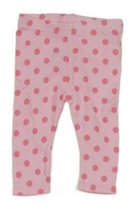 Růžové puntíkaté legíny Gerber