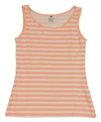 Bílo-neonově růžový pruhovaný top H&M