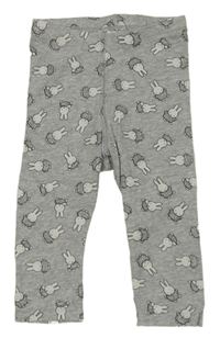 Šedé legíny s králíčky - Miffy H&M