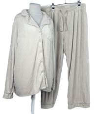 Dámské pudrové plyšové pyžamo Primark 