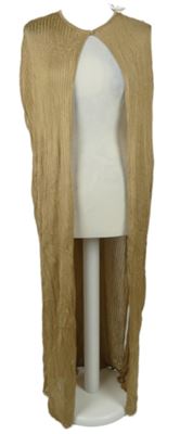 Nové - Dámský béžový úpletový žebrovaný dlouhý cardigán Zara 