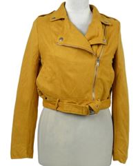 Dámský okrový semišový crop křivák s páskem MissGuided 