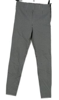 Dámské černo-bílé kostkované tregíny Zara 