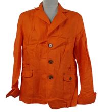 Dámský oranžový lněný kabátek C&A