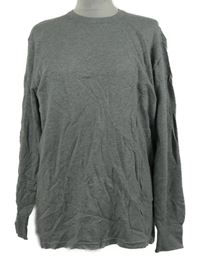 Pánské šedé žebrované thermo triko 