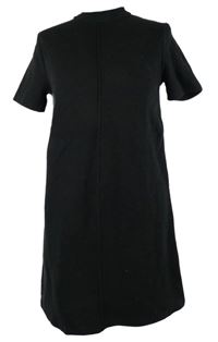 Dámské černé svetrové šaty Zara 