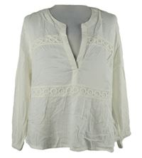 Dámská smetanová halenka s krajkou Vivance 