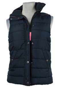 Dámská tmavomodrá šusťáková zateplená vesta H&M