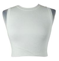 Dámský bílý pletený crop top Zara 