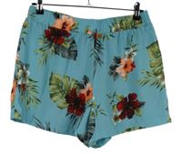 Dámské světlemodré květované volné kraťasy New Look