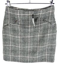 Nové - Dámská černo-růžovo-bílá kostkovaná sukně New Look 