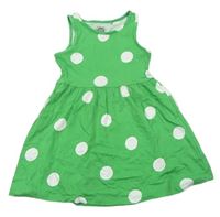 Zelené puntíkaté bavlněné šaty F&F