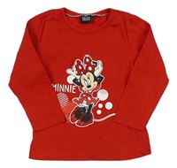 Červené triko s Minnie Disney