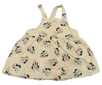 Béžové plátěné šaty s Minnie H&M