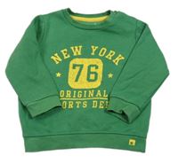 Zelená mikina s nápisem zn. F&F