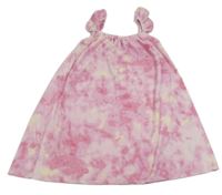 Růžovo-žluté froté šaty F&F