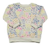 Bílá květinová mikina George