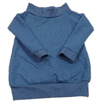 Modré vzorované teplákové šaty 