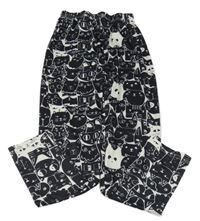 Černobílé vzorované legíny Shein