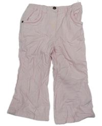 Světlerůžové podšité manšestráky C&A