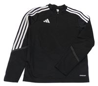 Černá sportovní mikina s logem Adidas