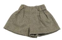 Běžovo-hnědé třpytivé kraťasy Primark