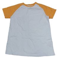 Bílo-oranžové tričko Primark