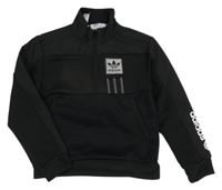 Černá sportovní propínací mikina Adidas