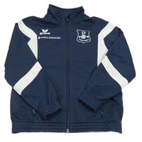 Tmavomodro-bílá sportovní propínací mikina s erbem Erima