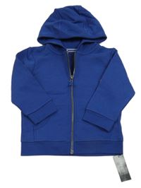 Nové - Tmavomodrá propínací mikina s kapucí Dunnes 