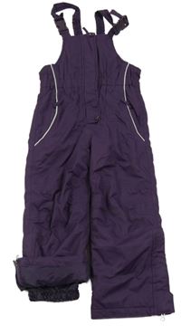 Fialové šusťákové laclové oteplovačky Impidimpi