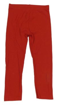 Červené žebrované legíny Tu