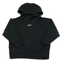 Černá mikina s nápisem a kapucí Next